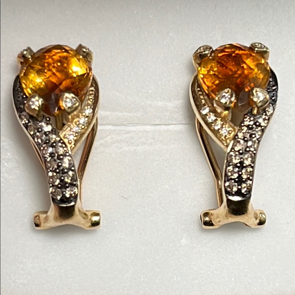 Levian 14k citrine earrings